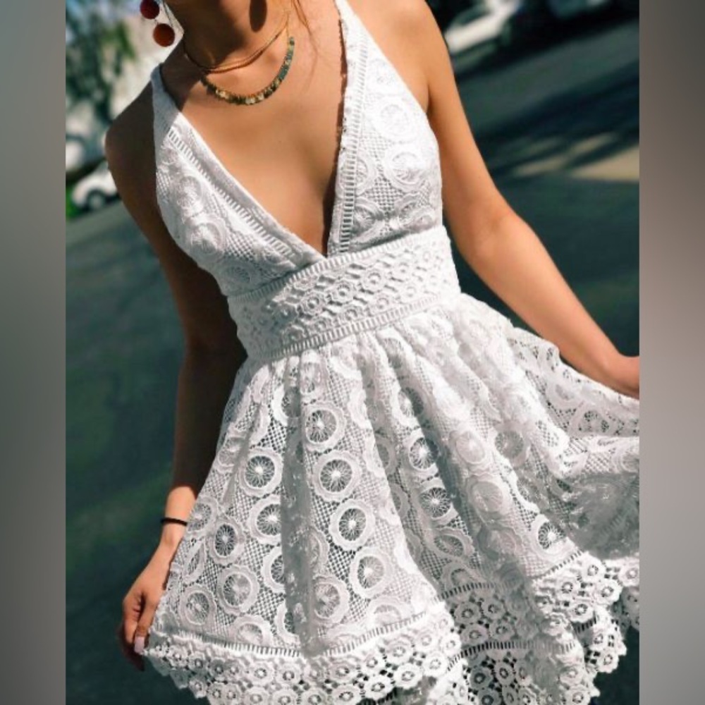 Lovers and Friends Moon Dance dress in white